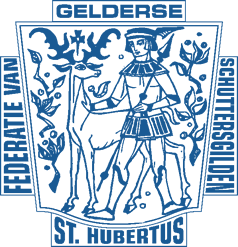 Logo van de Federatie van Gelderse schuttersgilden en schutterijen St. Hubertus